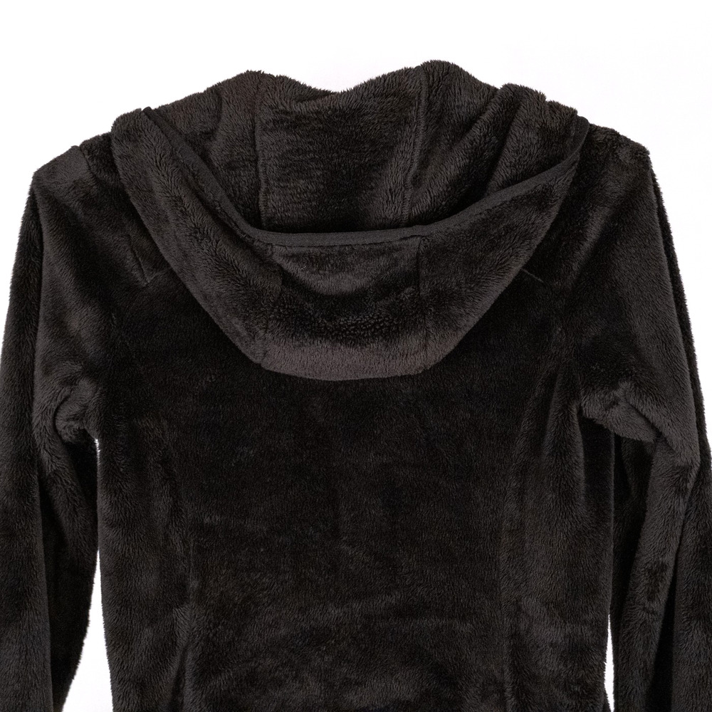 The North Face Women's Extra Soft High Pile Fleece Jacket SMALL Black Cozy Cabin - Picture 5 of 8